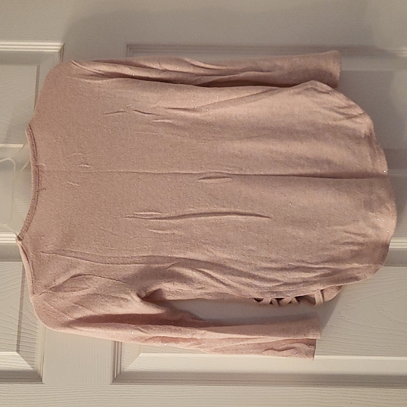 Girls POOF Girl 3/4 sleeve.  Pink with sparkle and sequin unicorn and snowflakes - Picture 4 of 4